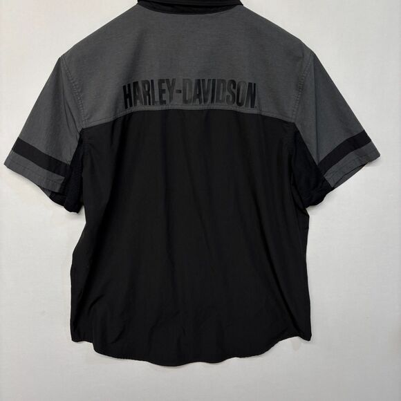 Harley Davidson Men HD Performance Button Shirt Top Size XL X-Large C053 -15 - Picture 11 of 14